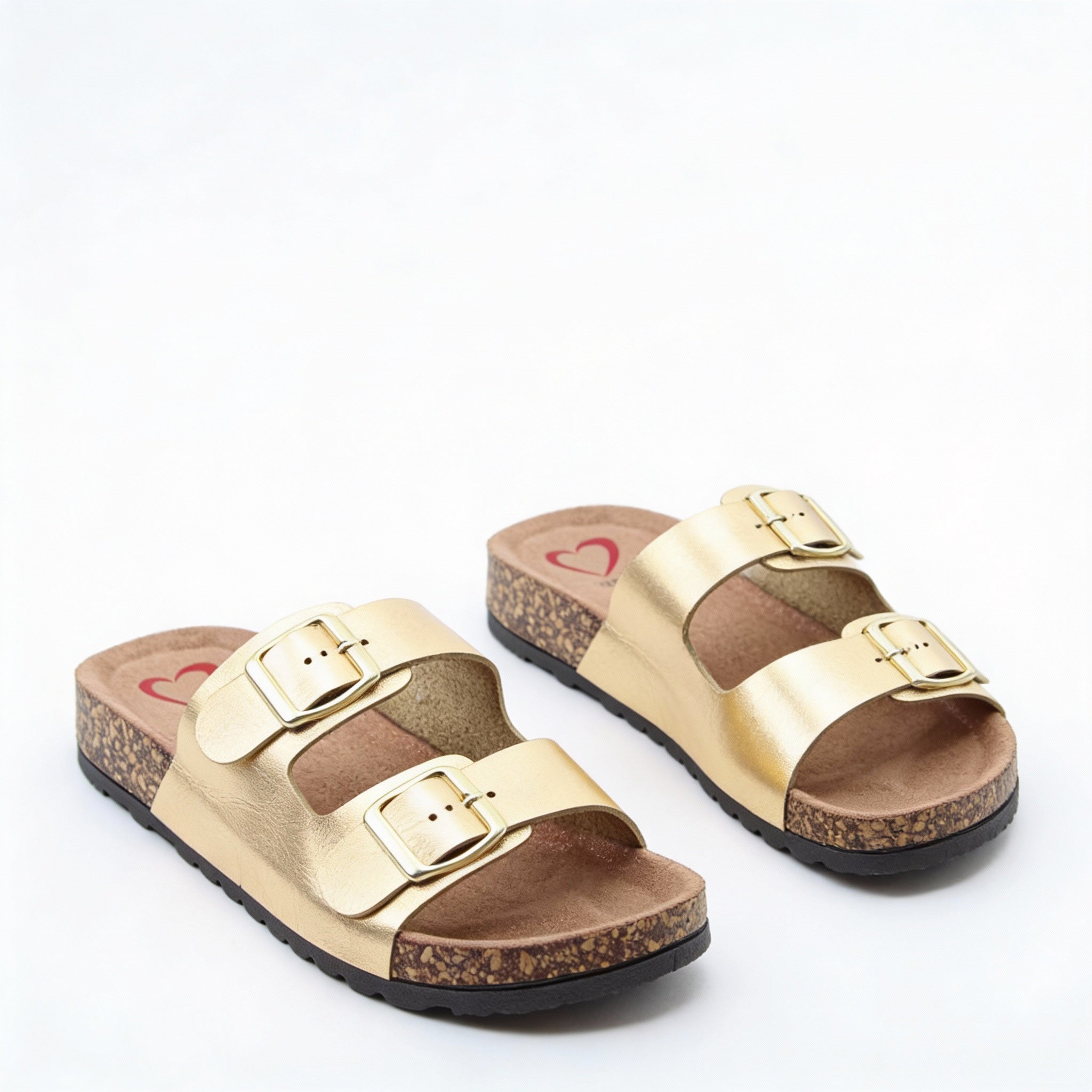 Heavenly Feet HARMONY2 Womens Mules Sandals Gold
