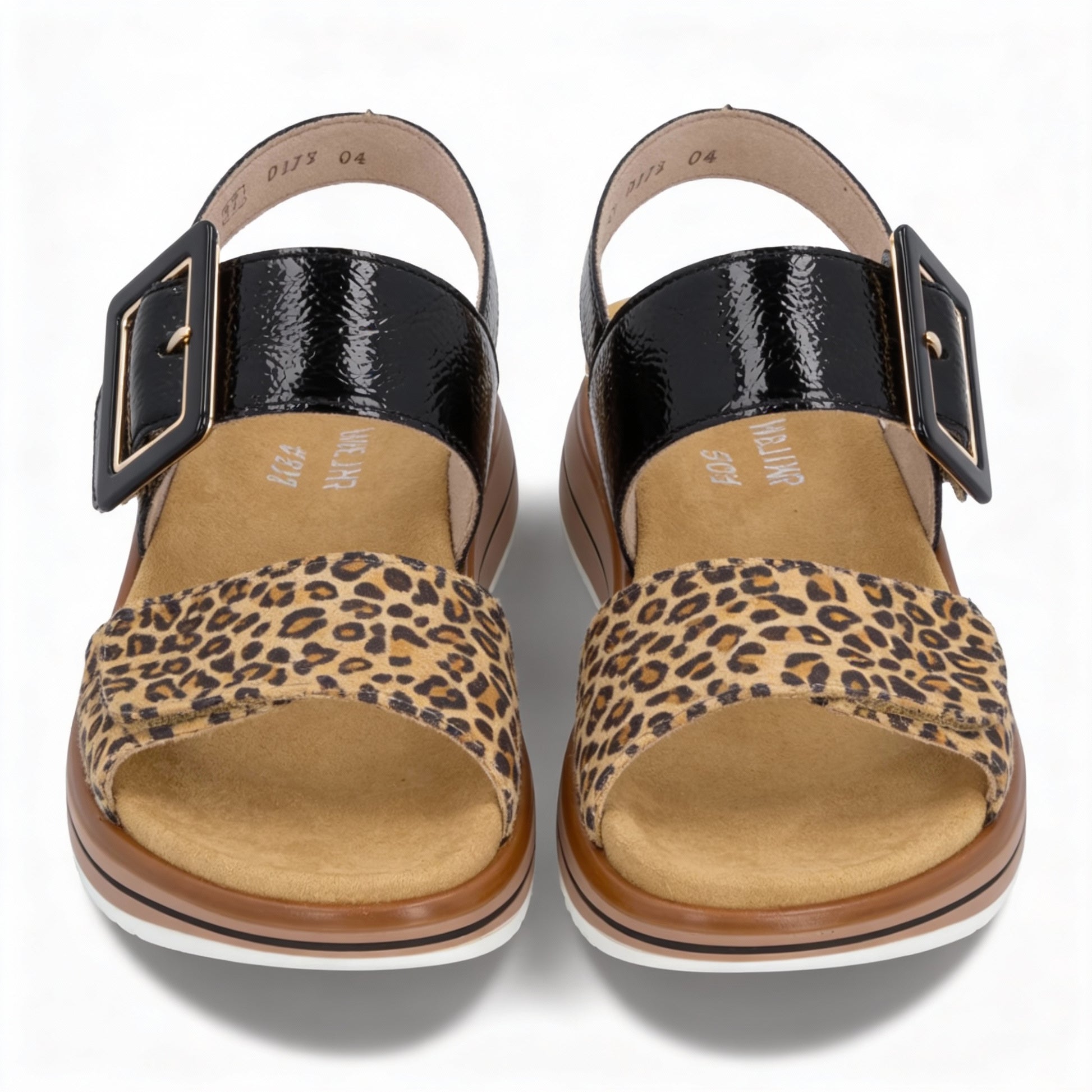 Remonte D1J53 Womens Ankle Strap Sandals Beige/Black