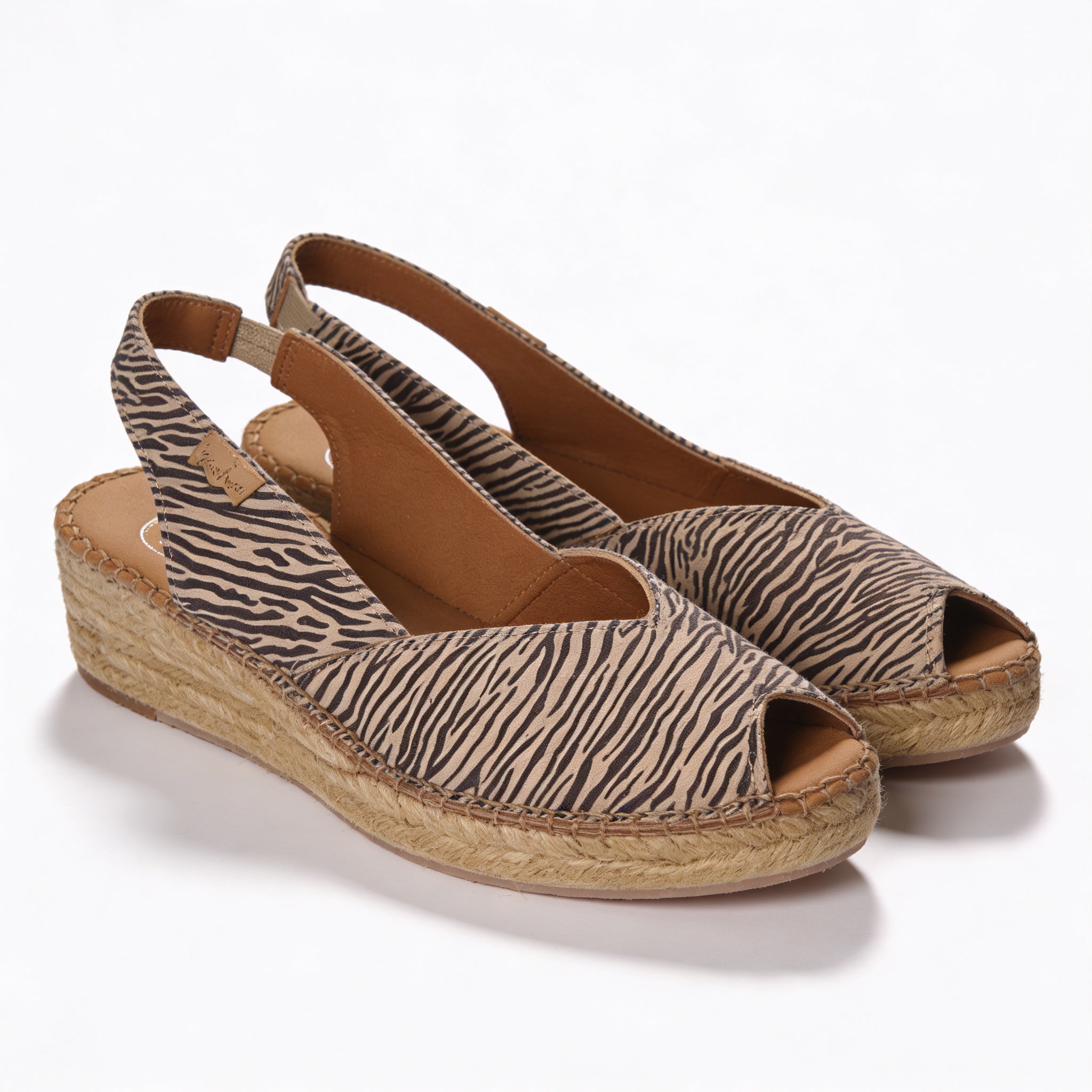 Toni Pons BERNIA-P Womens Wedge Sandals Zebra