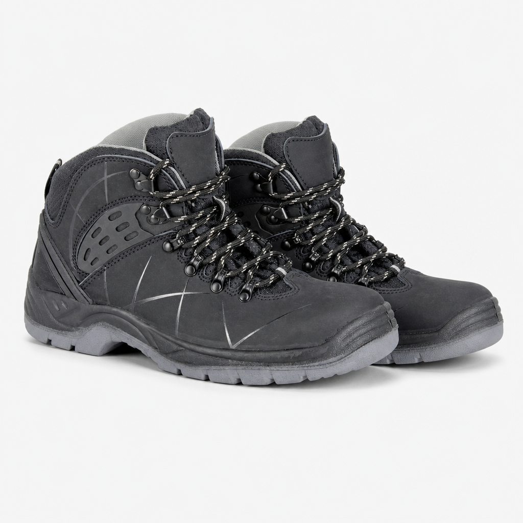 Grafters MONTY Mens Safety Boots All Black