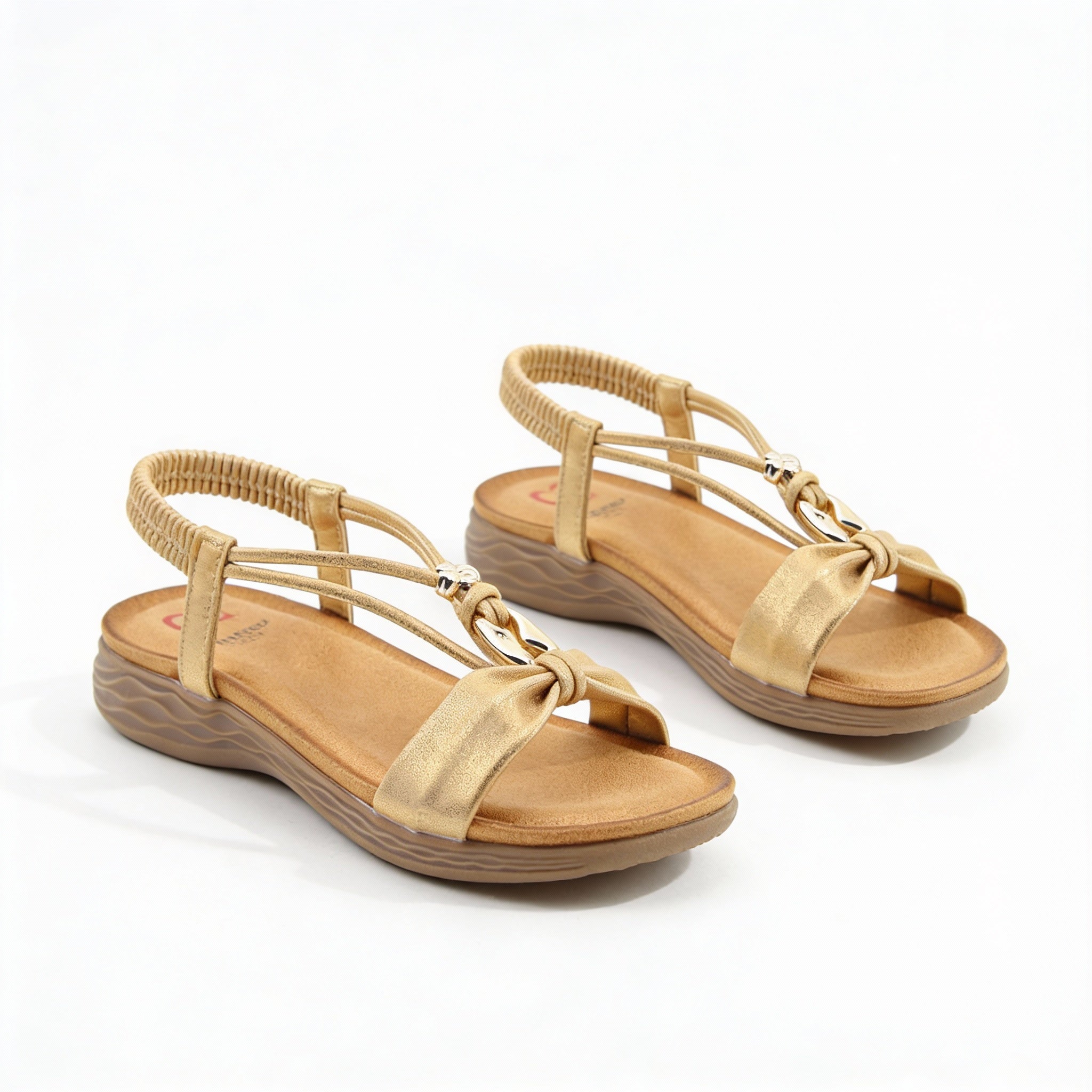 Heavenly Feet CHIME Womens Slingback Sandals Gold