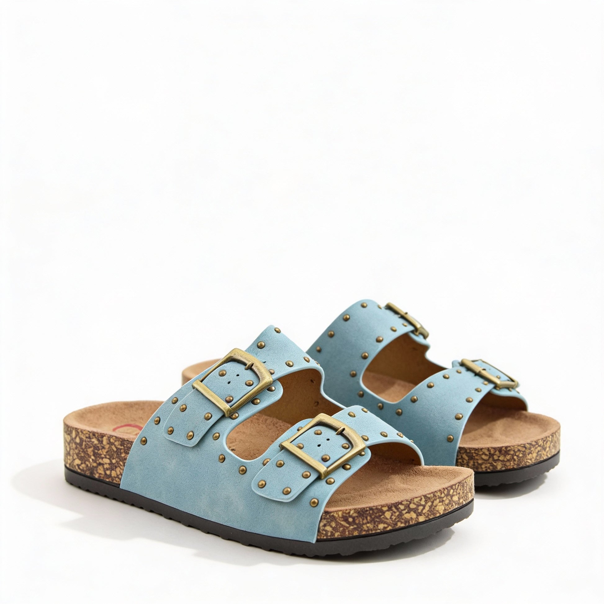 Heavenly Feet POLLY Womens Mules Sandals Blue