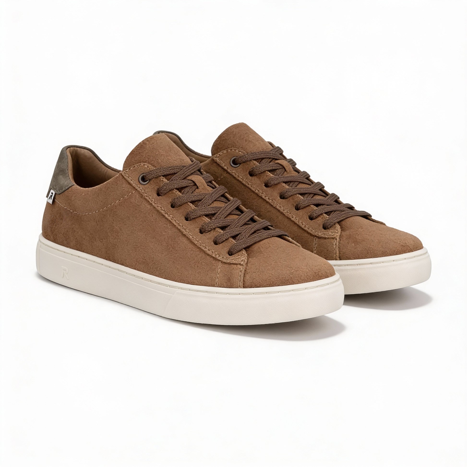 Rieker NASH Mens Court Trainers Tan