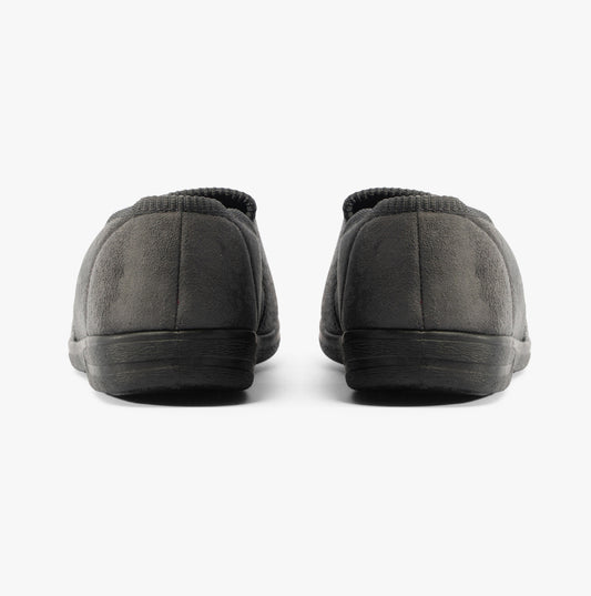 Jo & Joe GEOFF Mens Full Slippers Grey