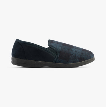 Jo & Joe GEOFF Mens Full Slippers Navy