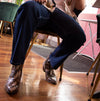 Club Cubano HUGO Mens Leather Cuban Heel Boots Gold Snake