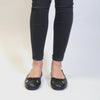 FitFlop ALLEGRO Womens Leather Ballerina Shoes All Black