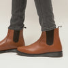 STB ELLIS Unisex Leather Air Cushioned Dealer Boots Tan