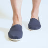 TOMS ALPARGATA Womens Cotton Espadrille Navy