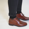 Rieker 10301-24 Mens Leather Boots Brown