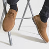 Popps JONAS Mens Suede Desert Shoes Cognac