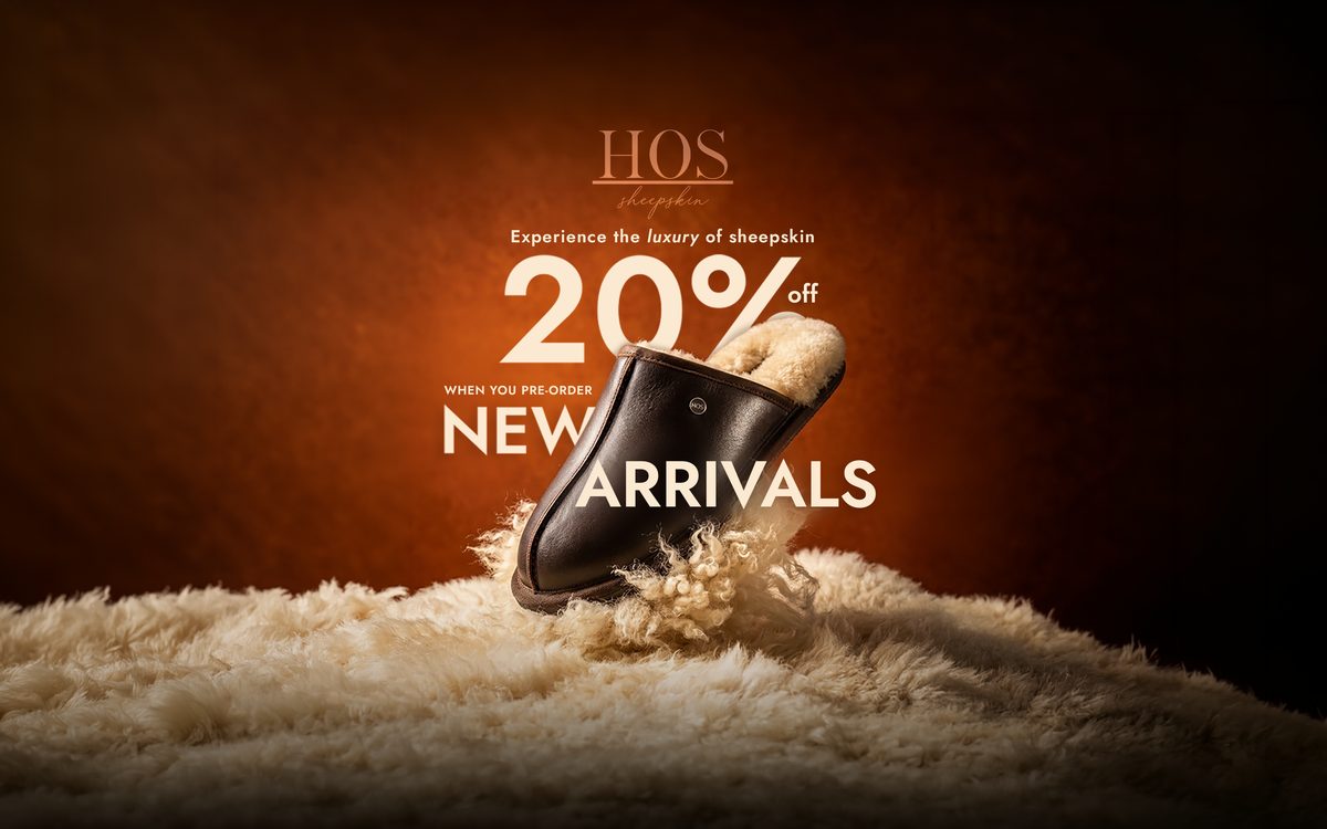 HOS Sheepskin new arrivals, 20% off when you pre-order