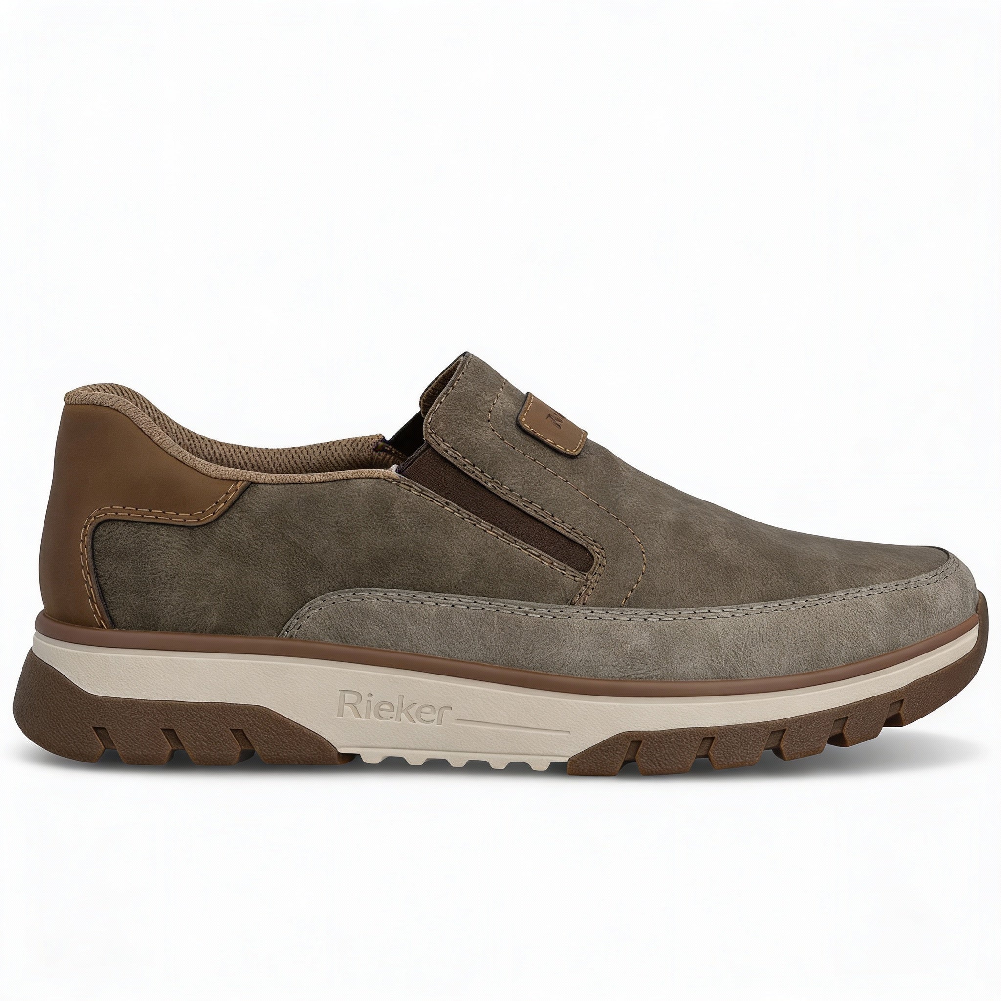Rieker STAN Mens Comfort Trainers Brown