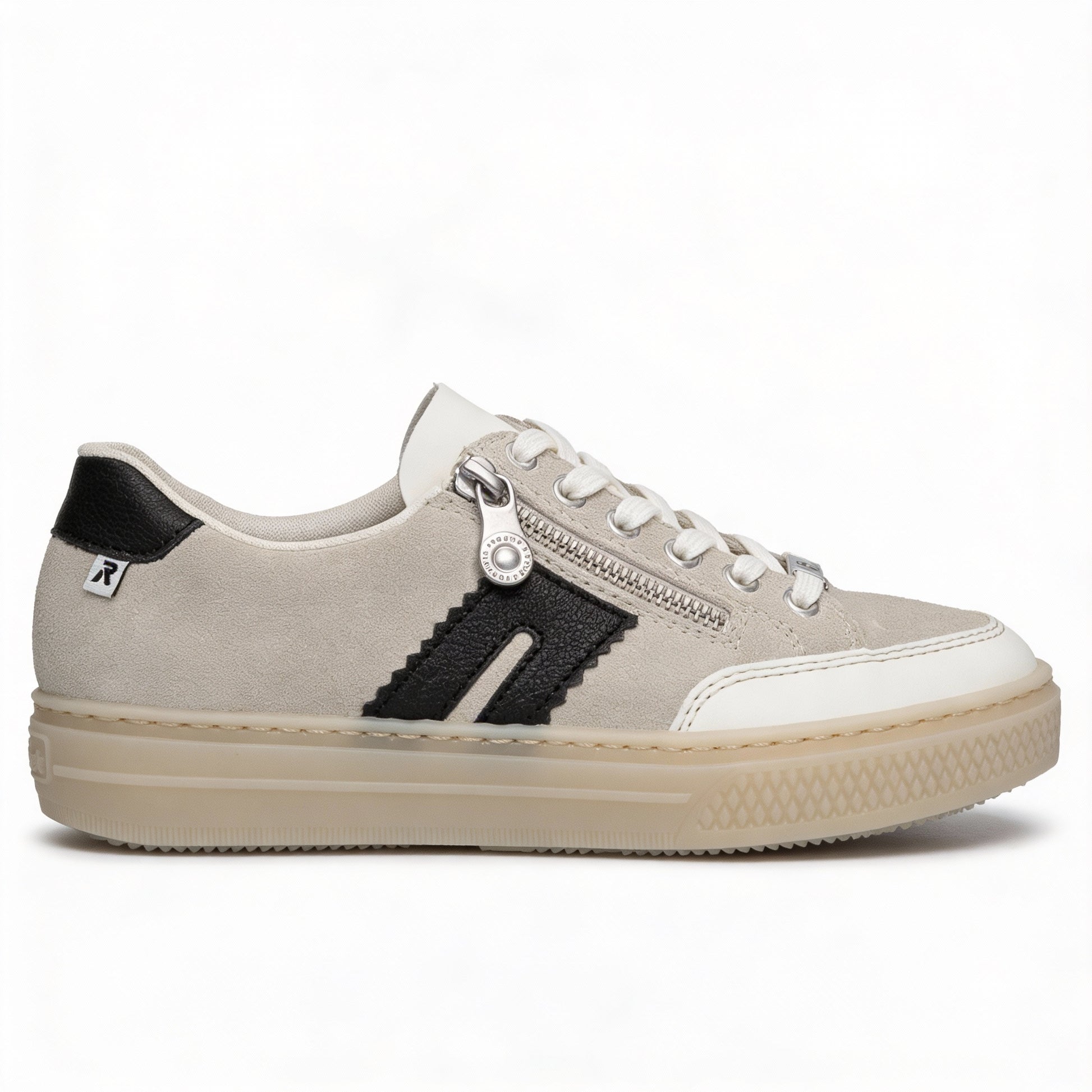 Rieker ENYA Womens Court Trainers Off White