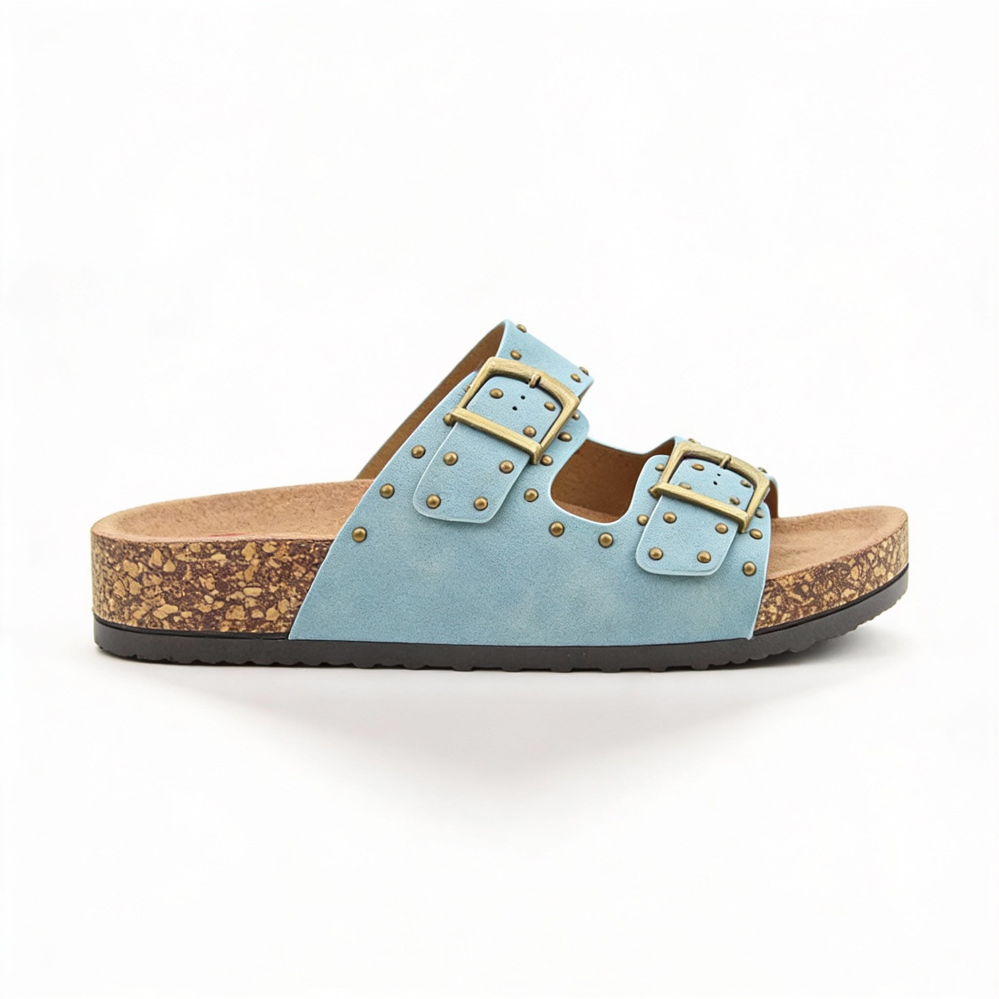 Heavenly Feet POLLY Womens Mules Sandals Blue