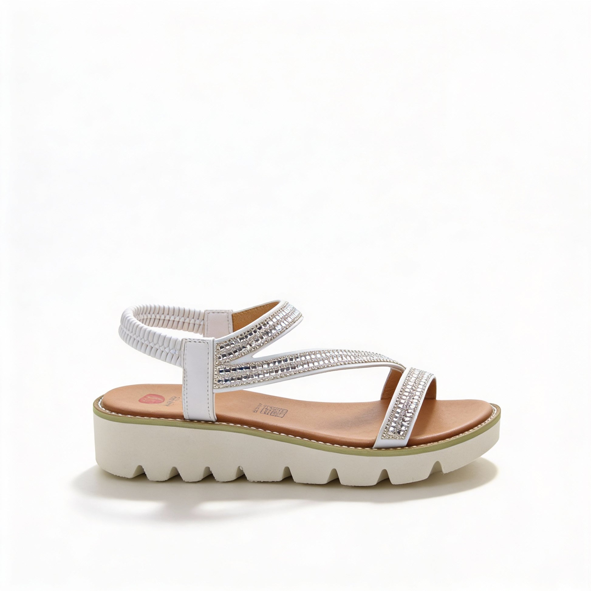 Heavenly Feet FRESCO Womens Slingback Sandals White