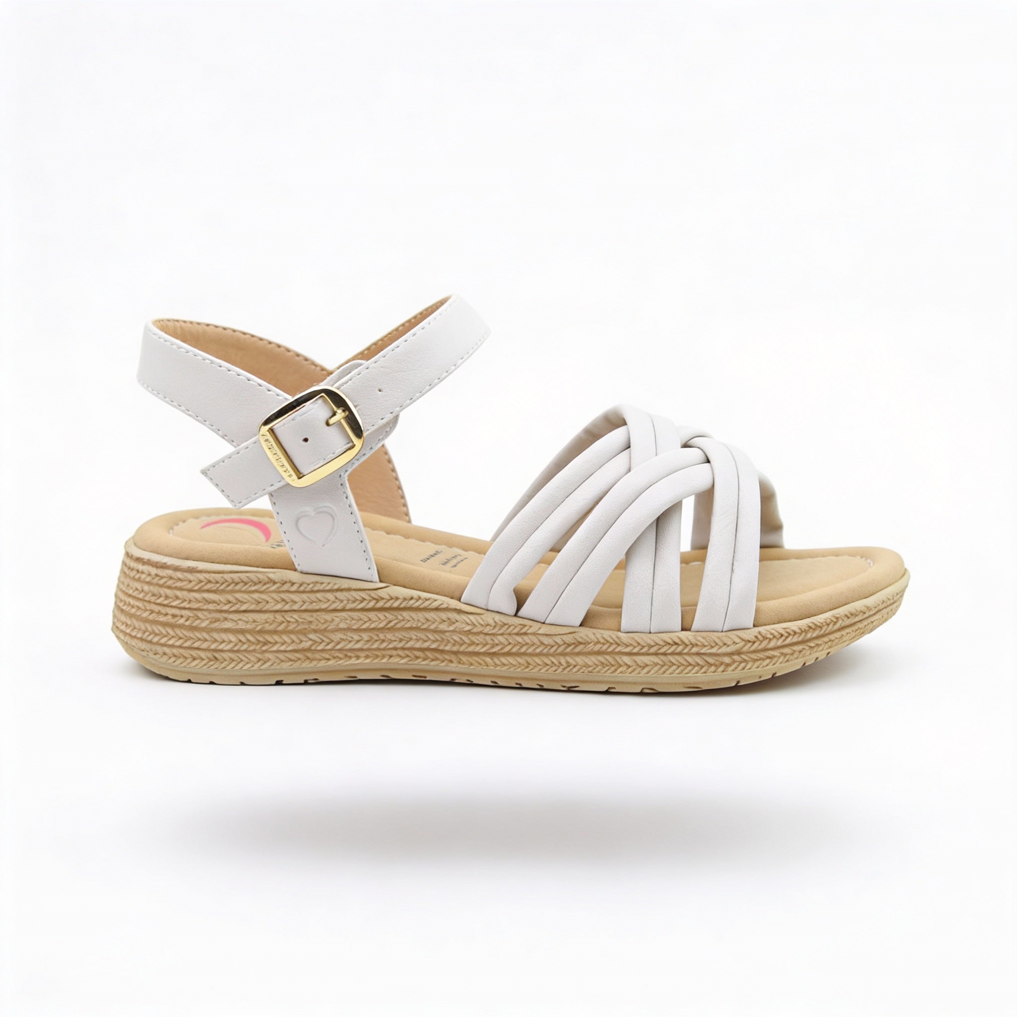 Heavenly Feet SYMPHONY Womens Ankle Strap Sandals Stone