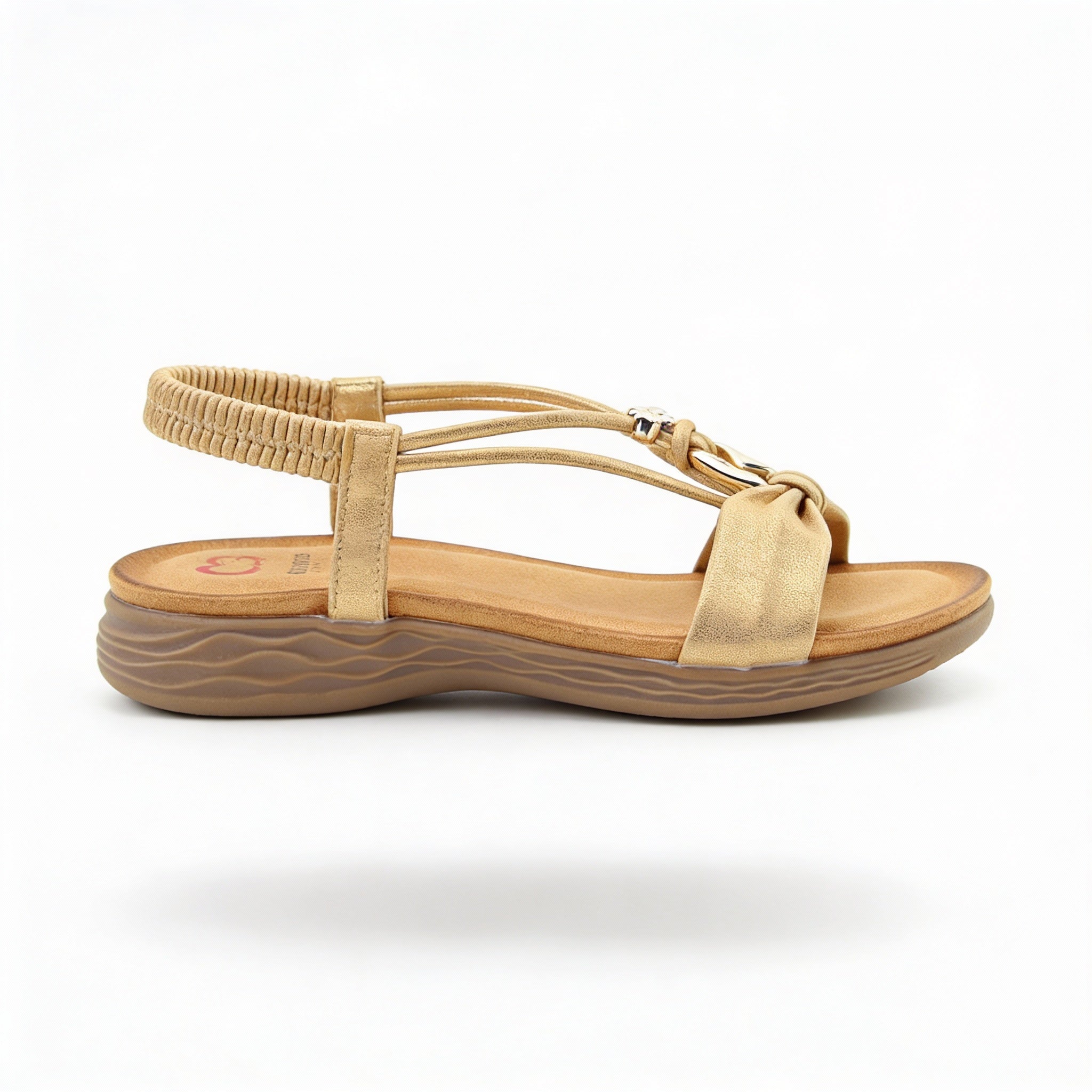 Heavenly Feet CHIME Womens Slingback Sandals Gold