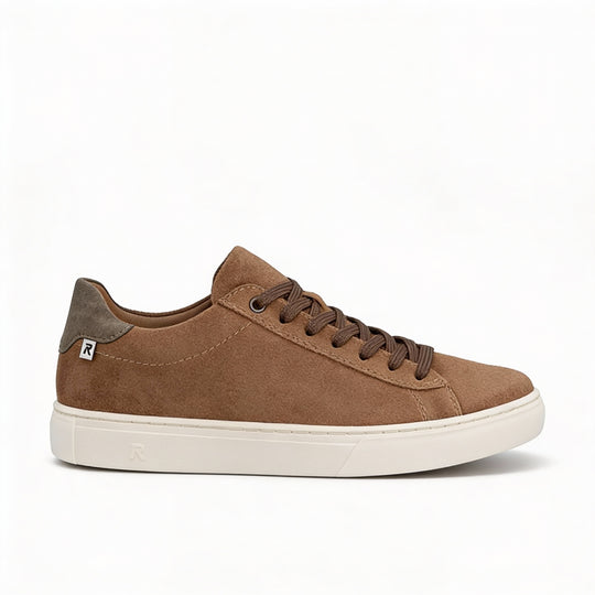 Rieker U0701 Mens Court Trainers Tan