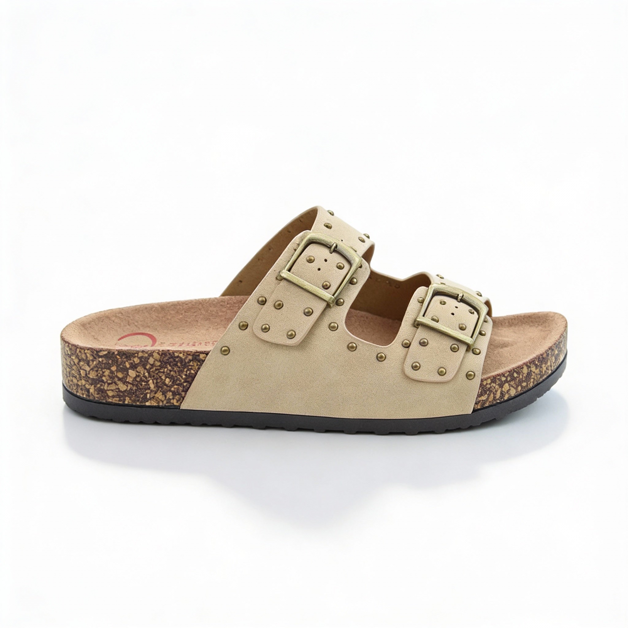 Heavenly Feet POLLY Womens Mules Sandals Beige