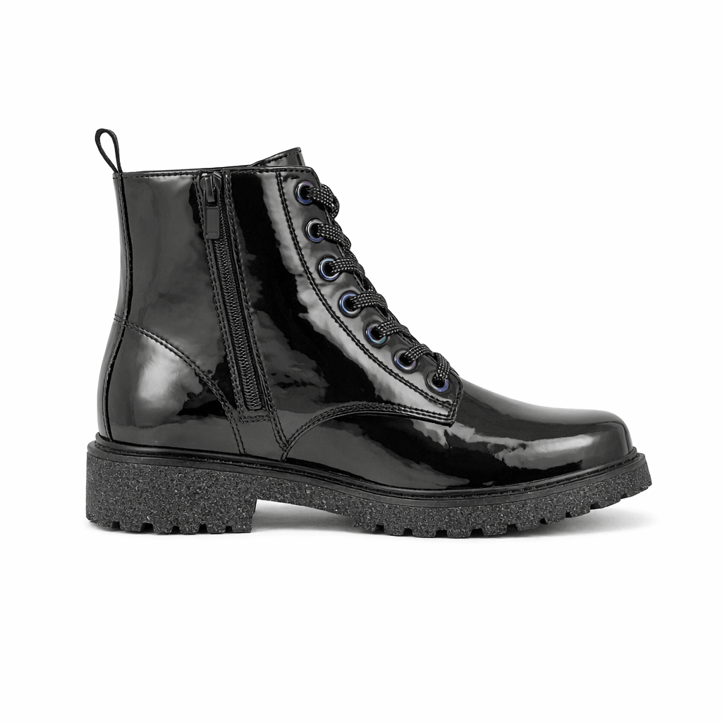 Cipriata HANNAH Girls Ankle Zip Up Boots Black